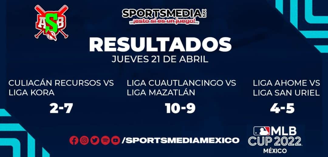 RESULTADOS ULTIMA JORNADA MLB CUP MEXICO 2022