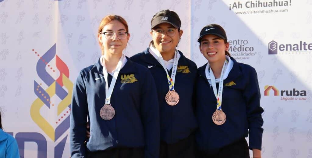 La UAS gana bronce en el tiro con arco de la Olimpiada Nacional