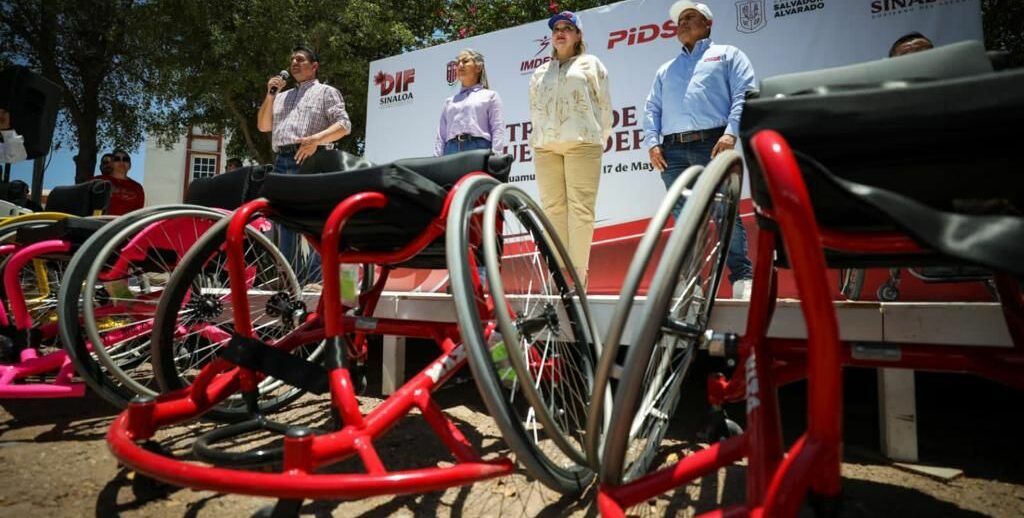 SILLAS DE RUEDAS PARA DEPORTISTAS DIO EL PIDS Y EL DIF SINALOA