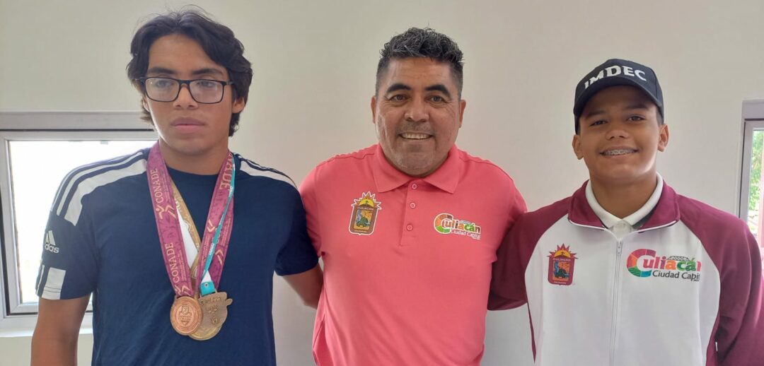 EL DIRECTOR DEL IMDEC RECIBIÓ A LUIS URÍAS Y AARON IBARRA