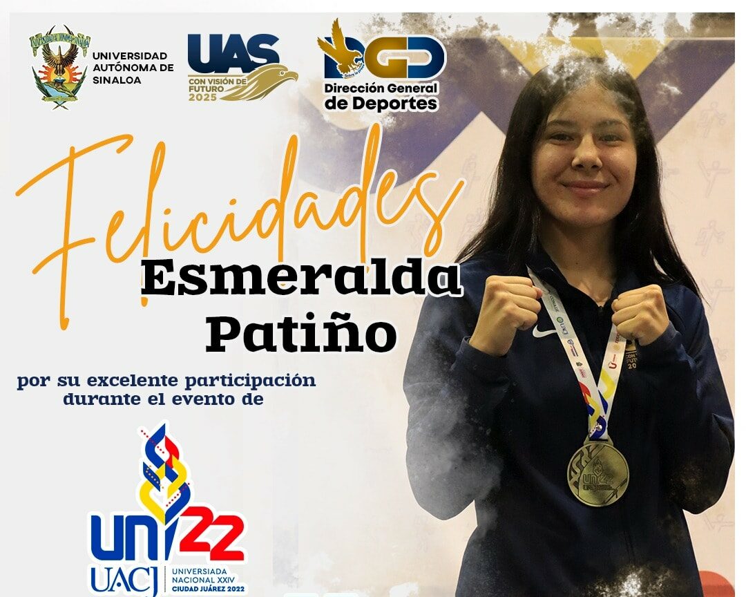 Esmeralda Patiño fue la única mujer en ganar medalla en el boxeo para la UAS