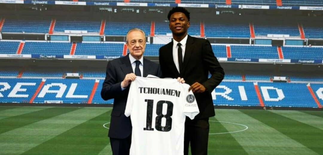 Tchouaméni fue presentado con el Real Madrid