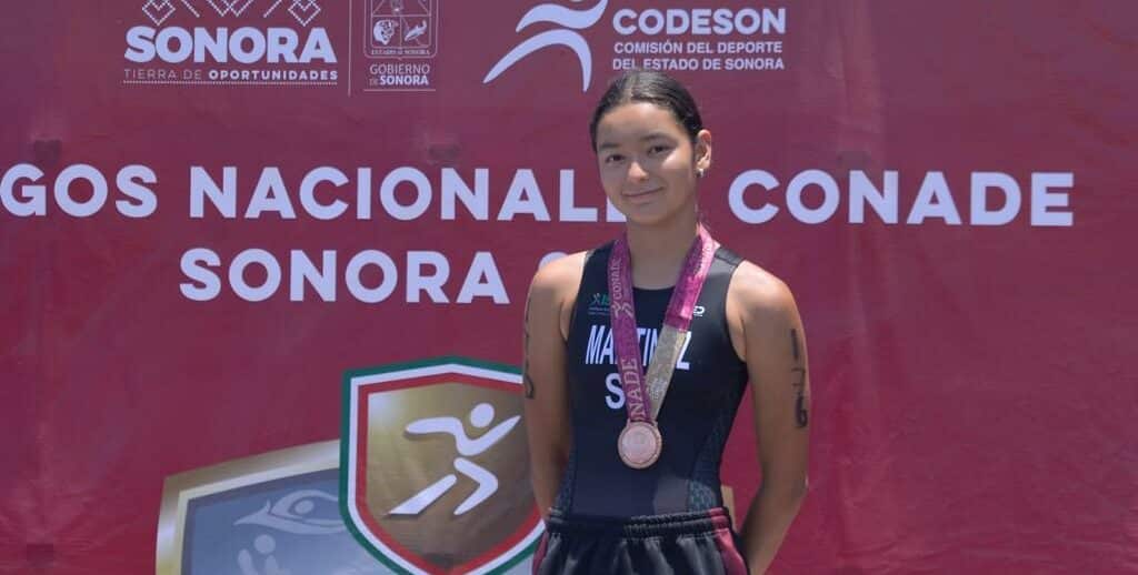 VICTORIA MARTÍNEZ DA BRONCE A SINALOA