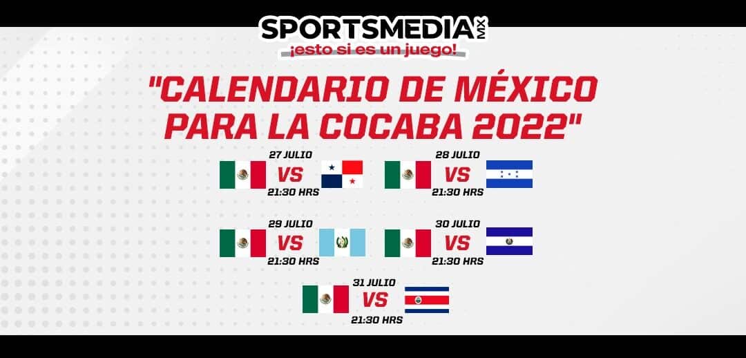 CALENDARIO DEL TRICOLOR EN LA COCABA 2022