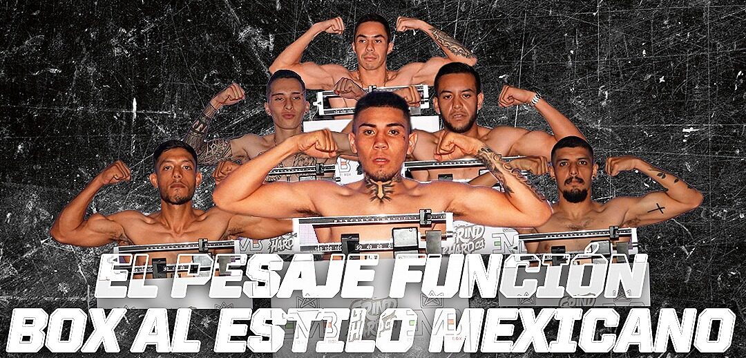 CUMPLEN CON LA BÁSCULA LOS PROTAGONISTAS DE LA FUNCIÓN 'BOXEO AL ESTILO MEXICANO'