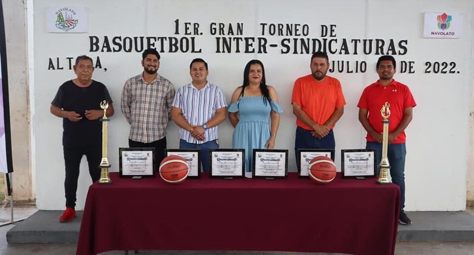 INAUGURAN TORNEO INTER-SINDICATURAS DE BASQUETBOL EN NAVOLATO