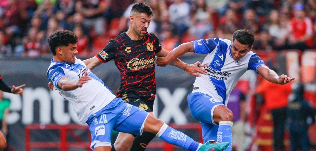 XOLOS Y PUEBLA EMPATARON A TRES GOLES