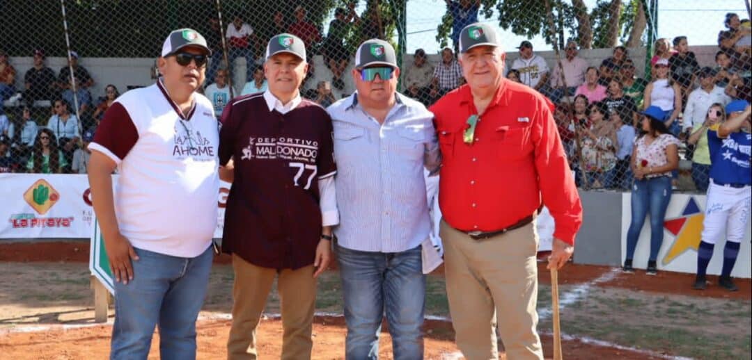 SE INAUGURÓ LA LIGA DE BEISBOL RAMÓN COTA AGUILAR