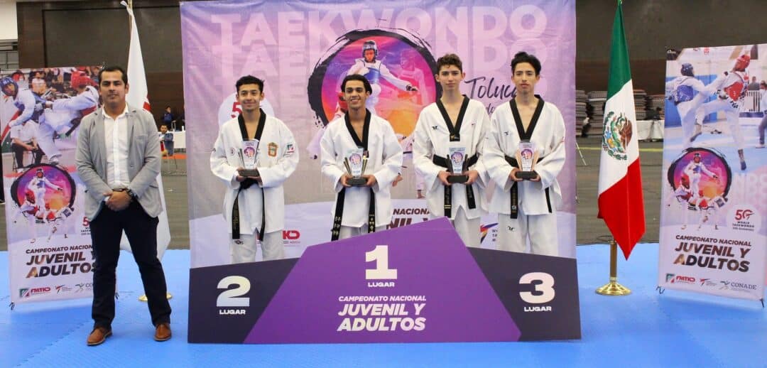 OBTIENE SINALOA CINCO MEDALLAS EN NACIONAL DE TAEKWONDO