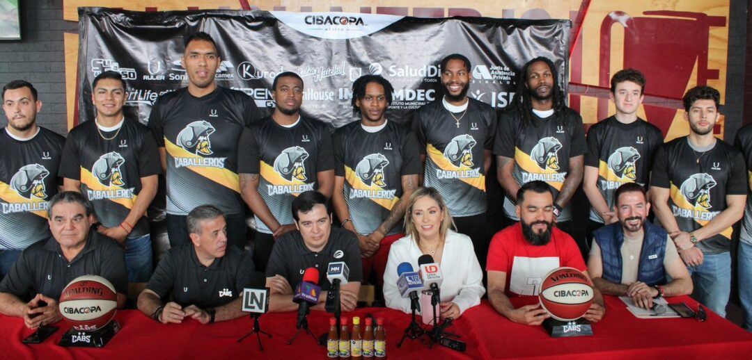 LOS CABALLEROS PRESENTAN A SU EQUIPO PARA LA TEMPORADA 2023 DE CIBACOPA