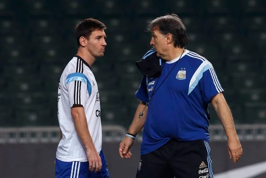 Tata Martino y Messi