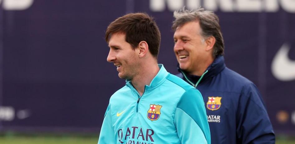 tata martino y Messi