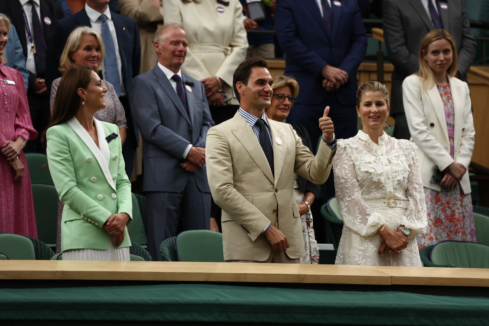 ROGER FEDERER FUE HOMENAJEADO EN WIMBLEDON