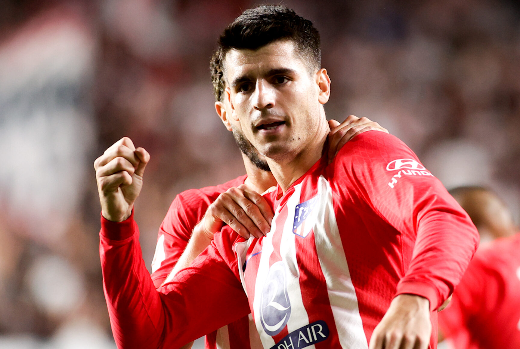 ÁLVARO MORATA MARCÓ DOBLETE EN LA GOLEADA 7-0 DEL ATLÉTICO DE MADRID SOBRE EL RAYO VALLECANO