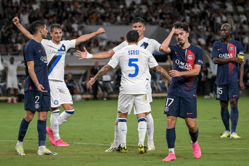 INTER DE MILÁN LE GANA EN AMISTOSO A UN PSG CON MUCHAS DUDAS