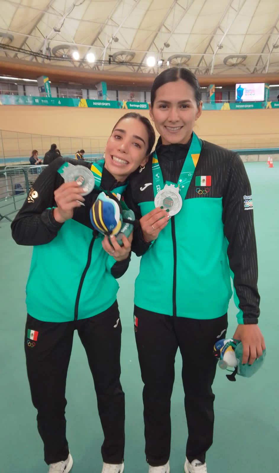 Yareli Salazar y Antonieta Gaxiola logran plata en la prueba de Madison femenil