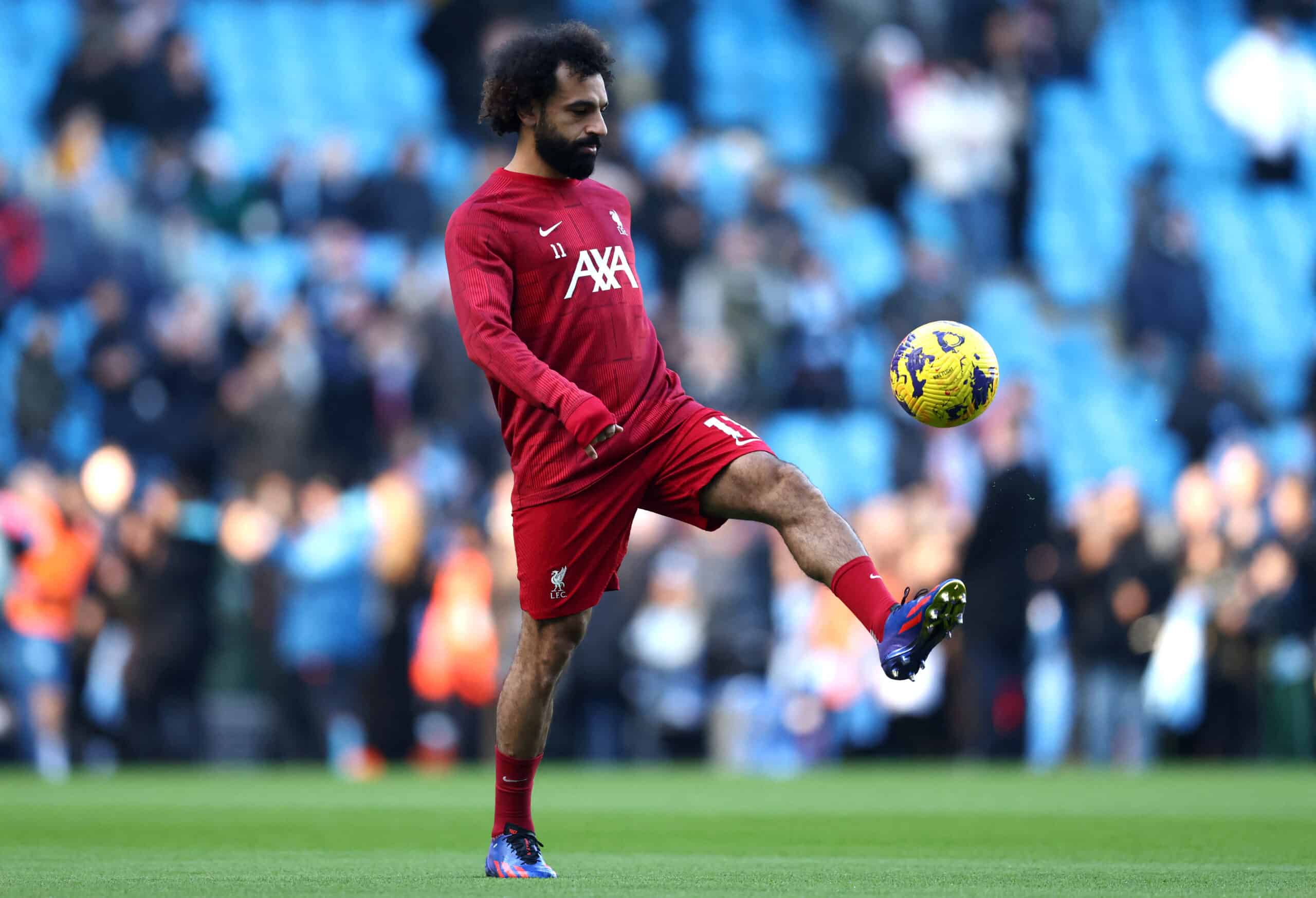 Mohamed Salah domina el balón