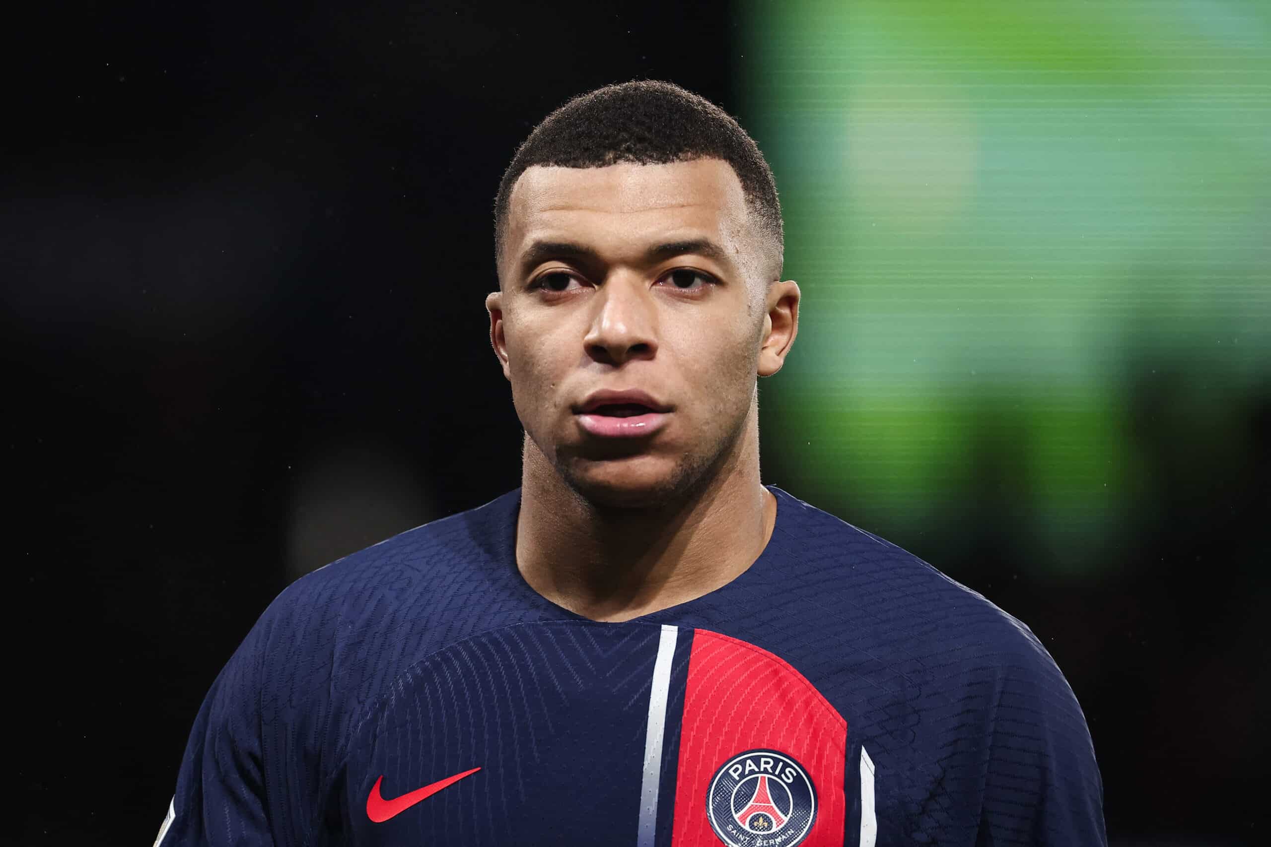 Mbappé tras finalizar partido de la Ligue 1 con el PSG.