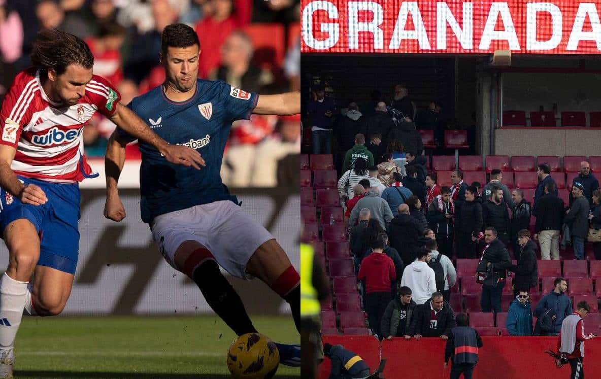 Tras el fallecimiento de un aficionado del sexo masculino, el partido de este domingo fue suspendido en Granada