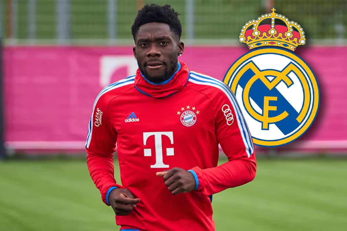 Alphonso Davies en practica con el Bayern Munich.