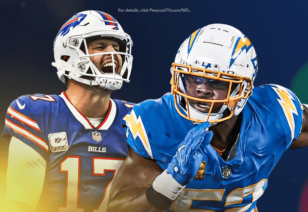 PÓSTER DE LA NFL DEL PARTIDO ENTRE BILLS Y CHARGERS