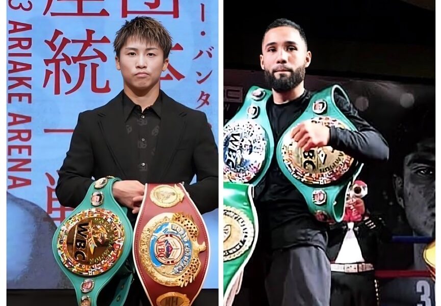 NAOYA INOUE A LA IZQUIERDA Y LUIS NERY A LA DERECHA