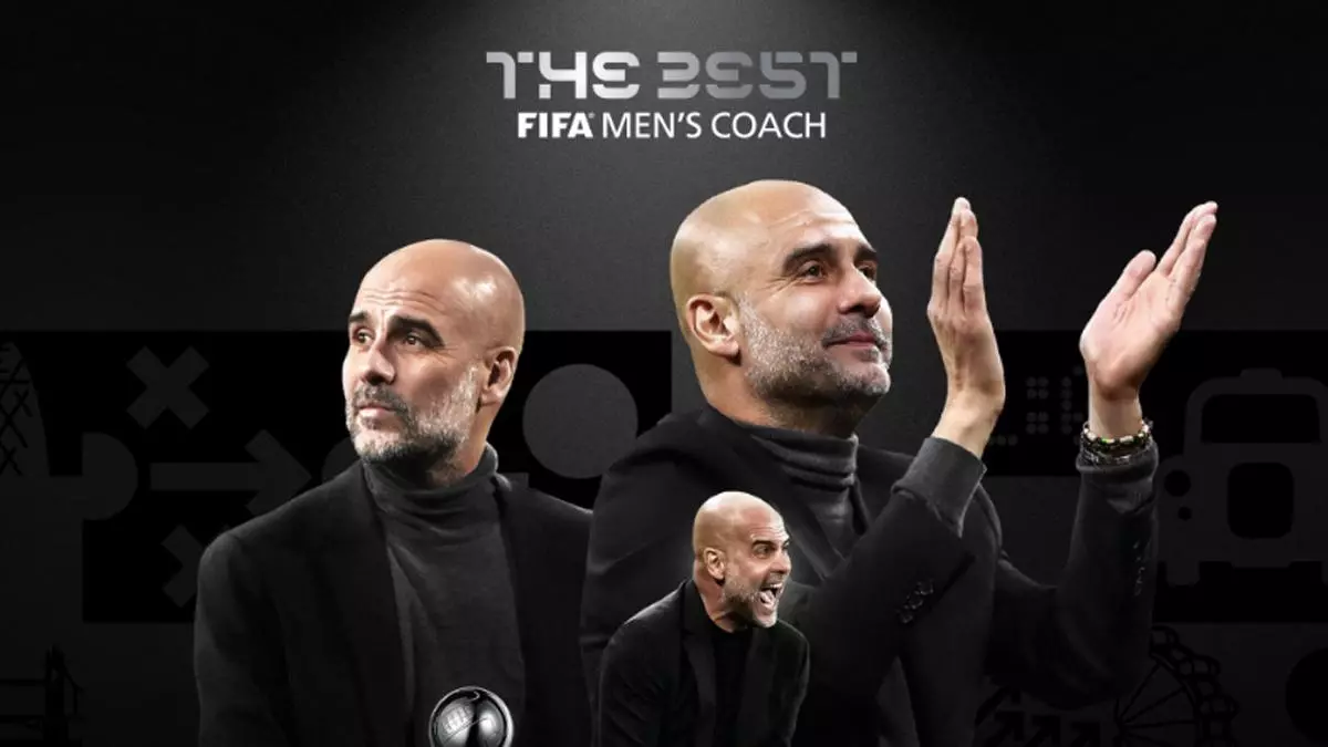 Pep Guardiola gana el premio al mejor director técnico en los premios The Best 2023
