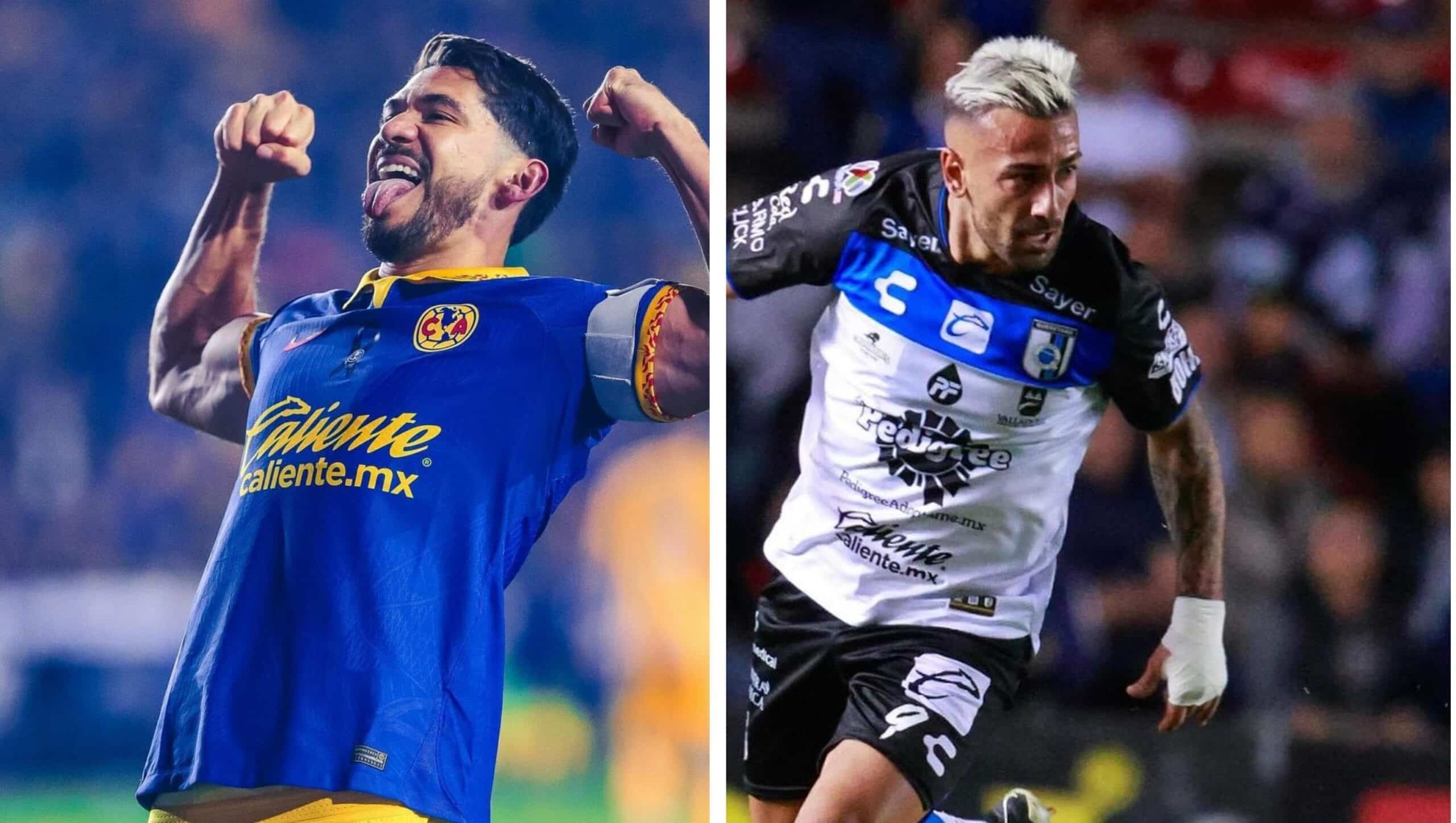 HENRY MARTÍN DEL AMÉRICA. A LA IZQUIERDA, Y FACUNDO BATISTA DE GALLOS A LA DERECHA