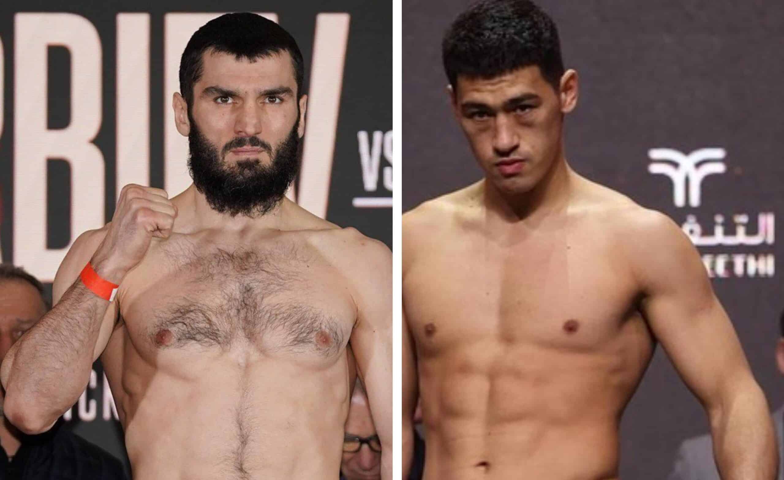 ARTUR BETERBIEV A LA IZQUIERDA Y DMITRY BIVOL A LA DERECHA