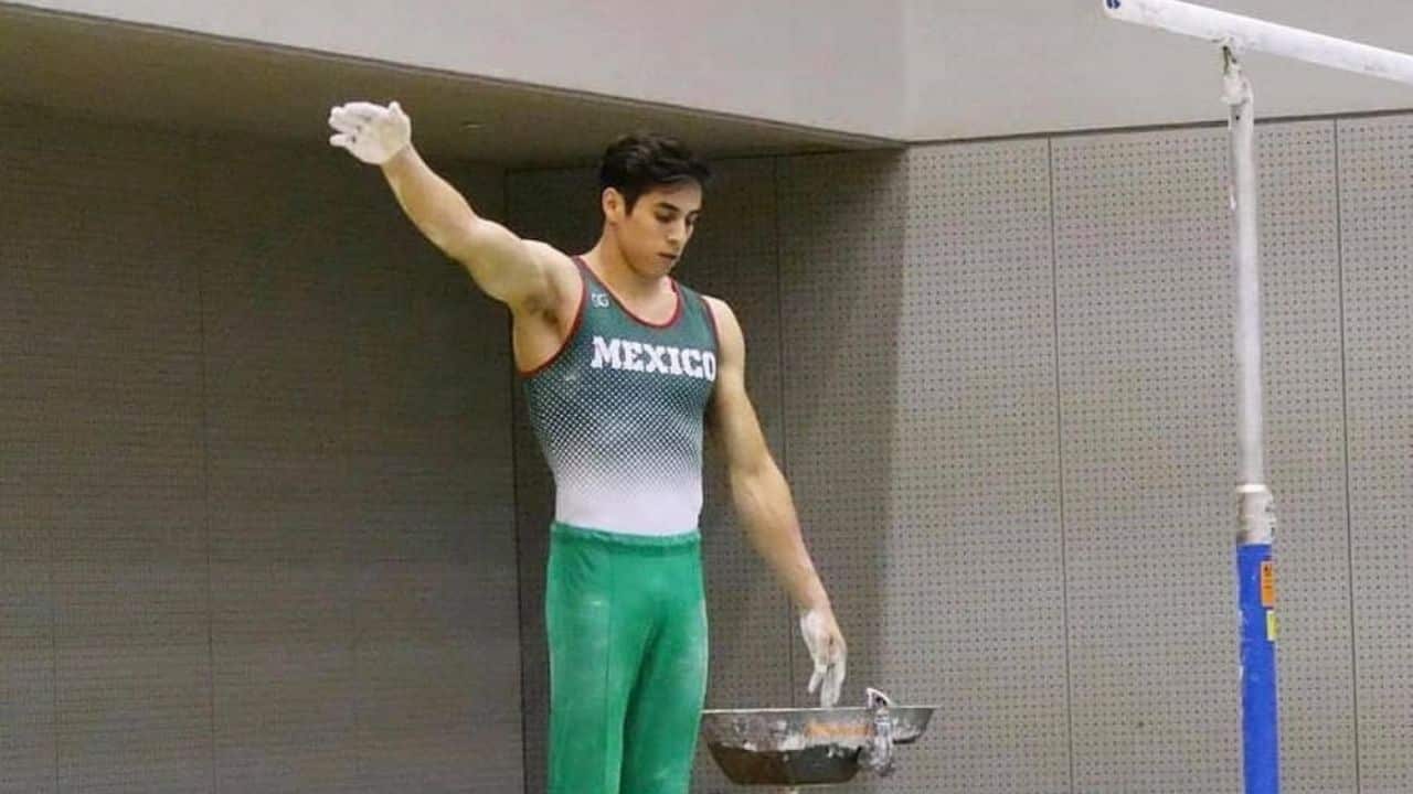 FRANCISCO JAVIER ROJO DURANTE UNA COMPETENCIA