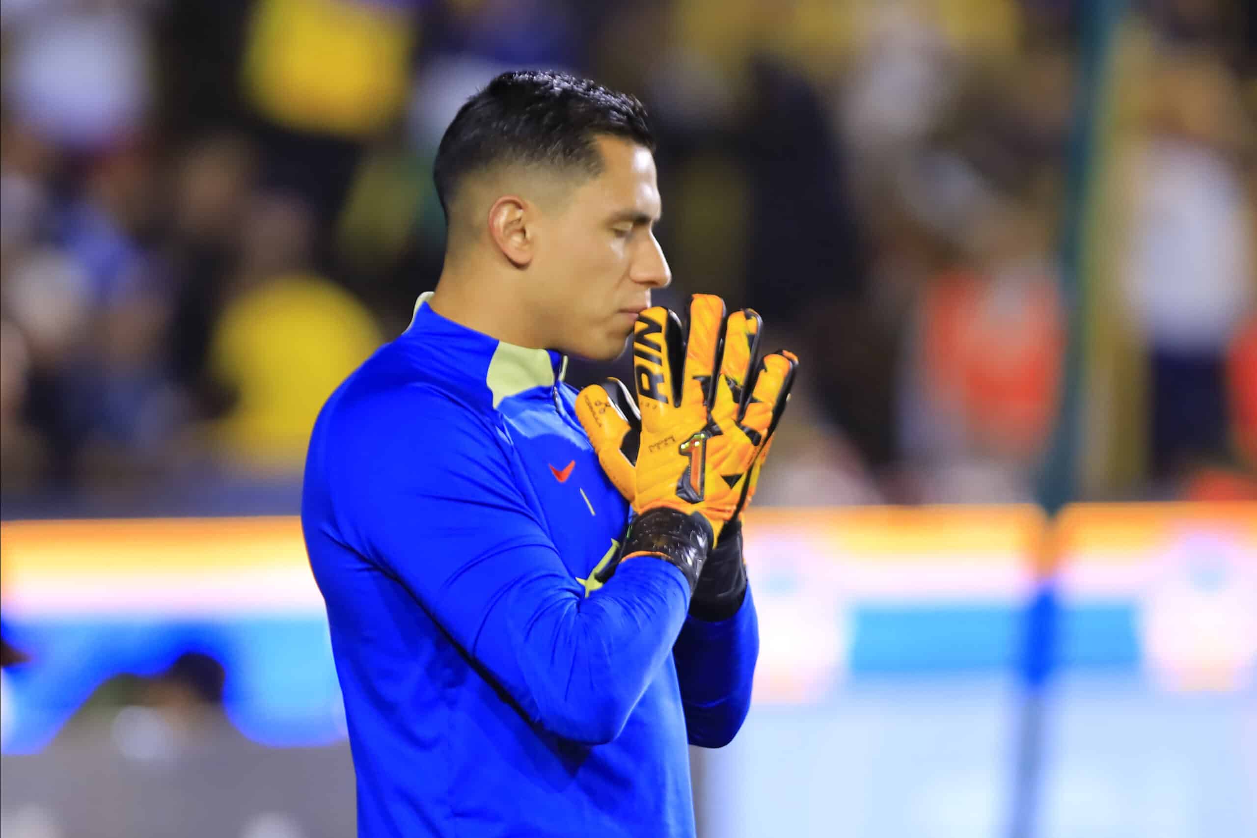 Luis Malagón en el entrenamiento previo a la fecha 2.