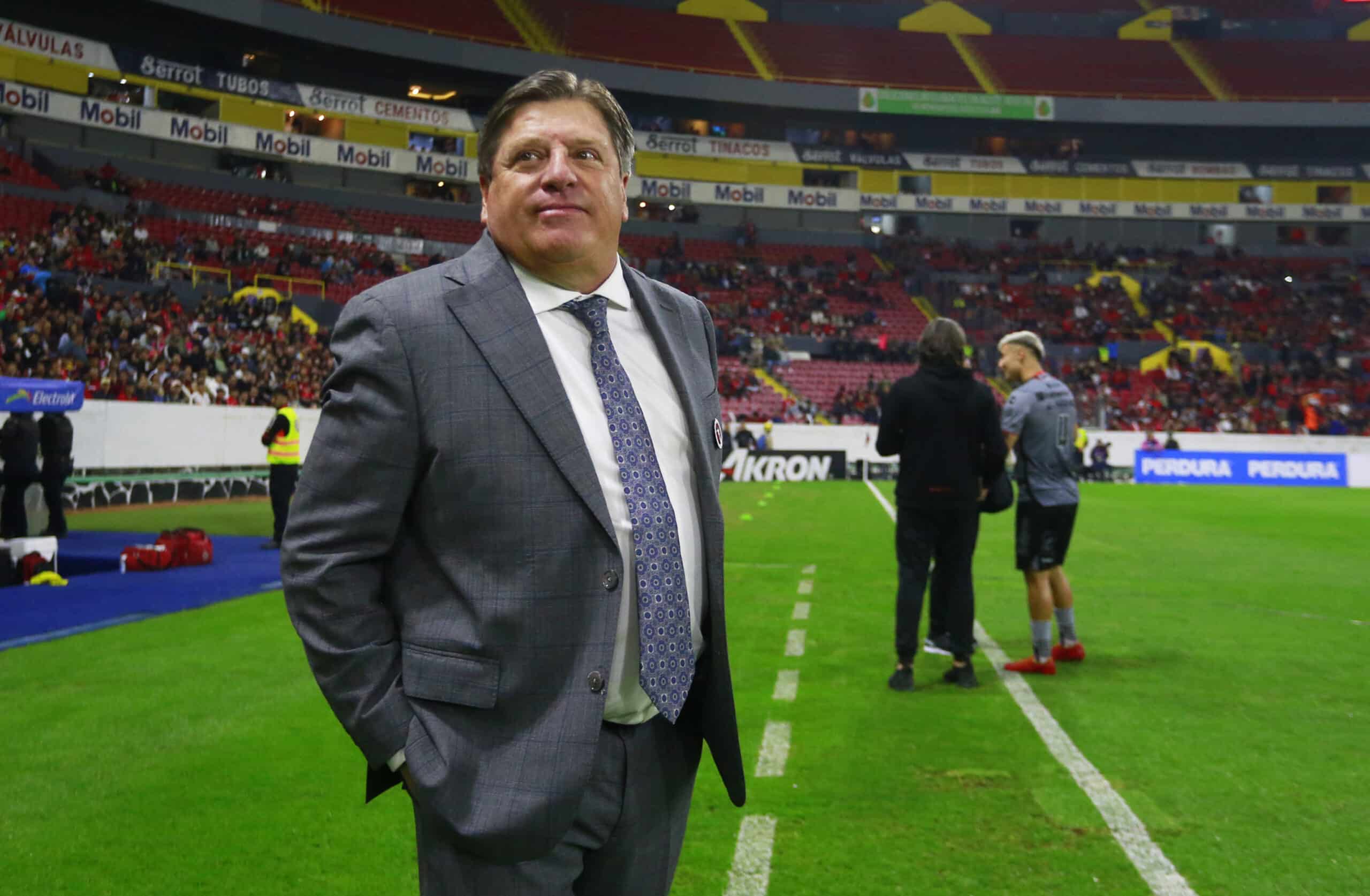 Miguel Herrera, Director Técnico del Tijuana durante el juego de la jornada 2 del Torneo Clausura 2024.