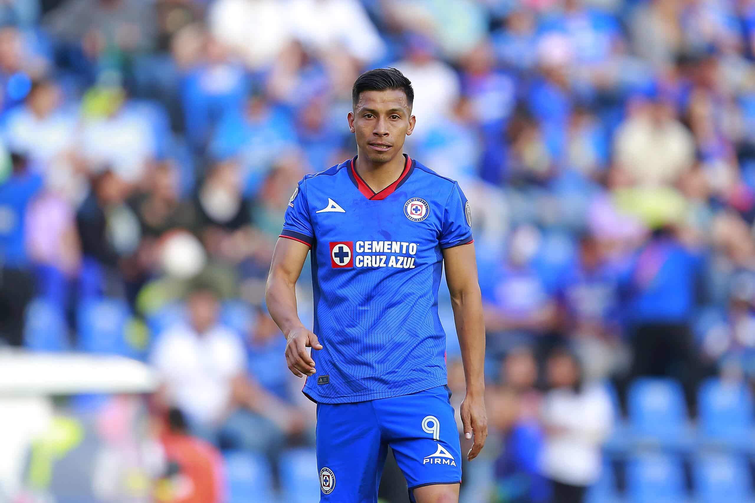 Ángel Sepúlveda del Cruz Azul durante el juego de la jornada 3 del Torneo Clausura 2024 de la Liga BBVA MX.