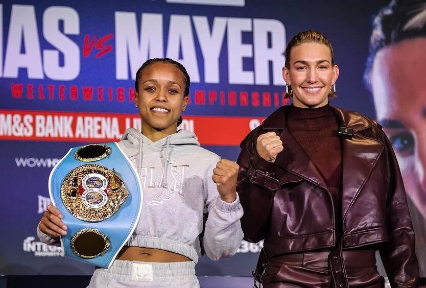 NATASHA JONAS A LA IZQUIERDA Y MIKAELA MAYER A LA DERECHA