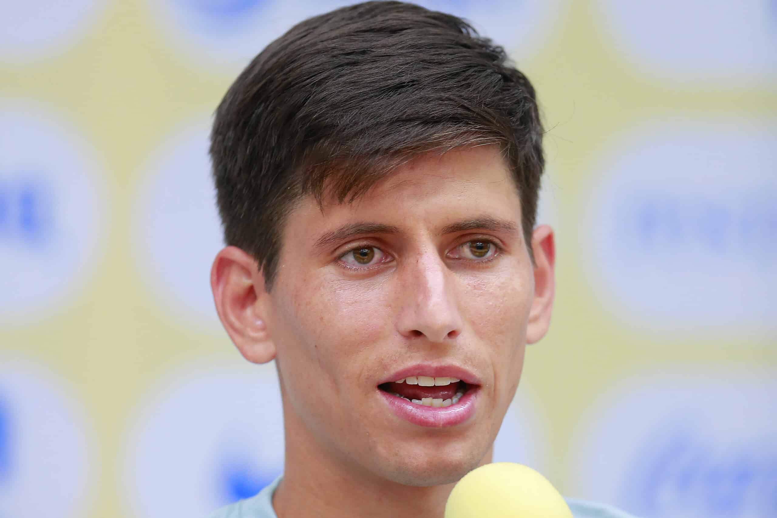 Jurgen Damm del América durante la conferencia de prensa para la presentación refuerzos.