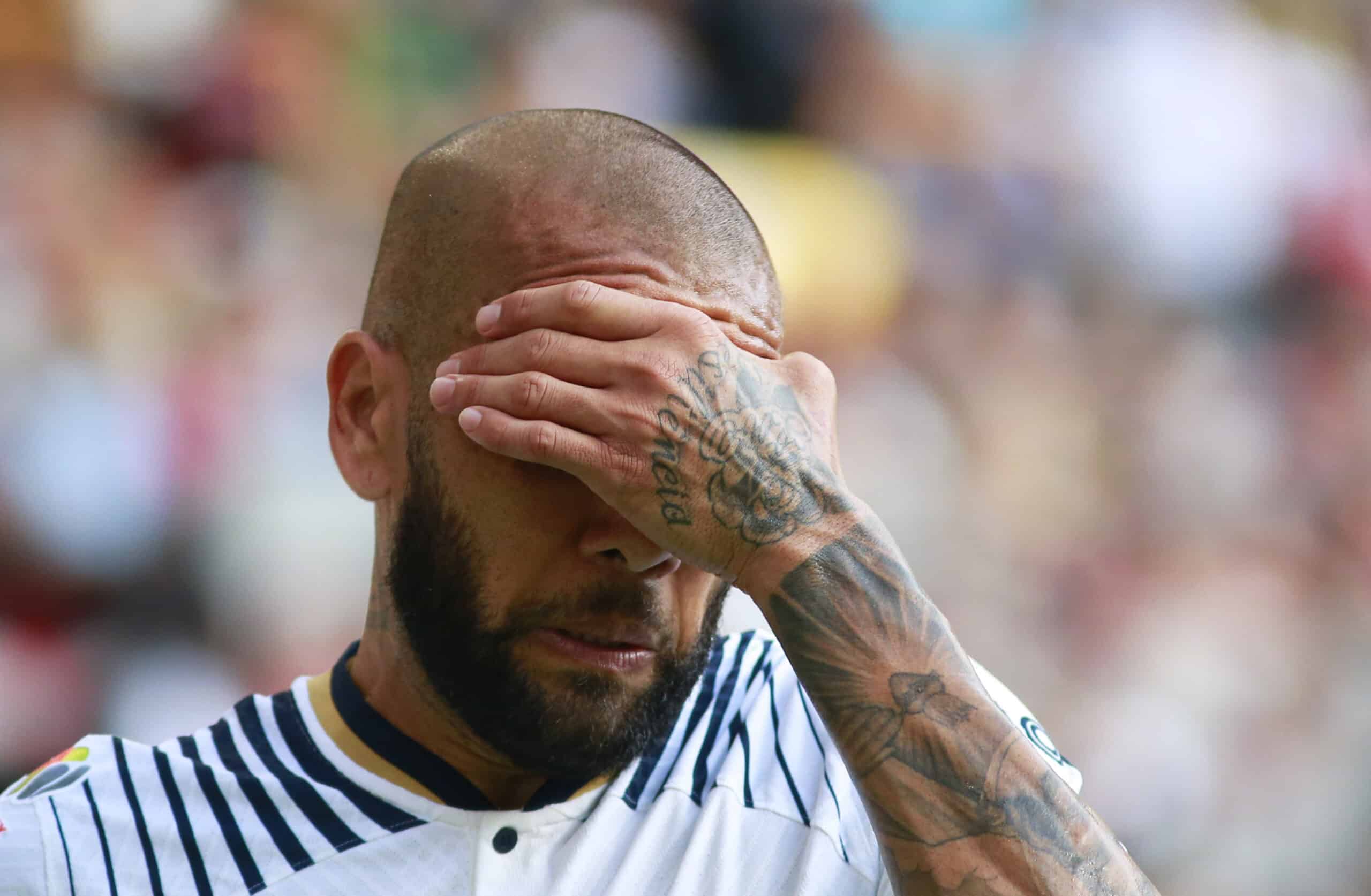 Dani Alves del Pumas durante el juego de la jornada 12 del Torneo Apertura 2022 Liga BBVA MX.