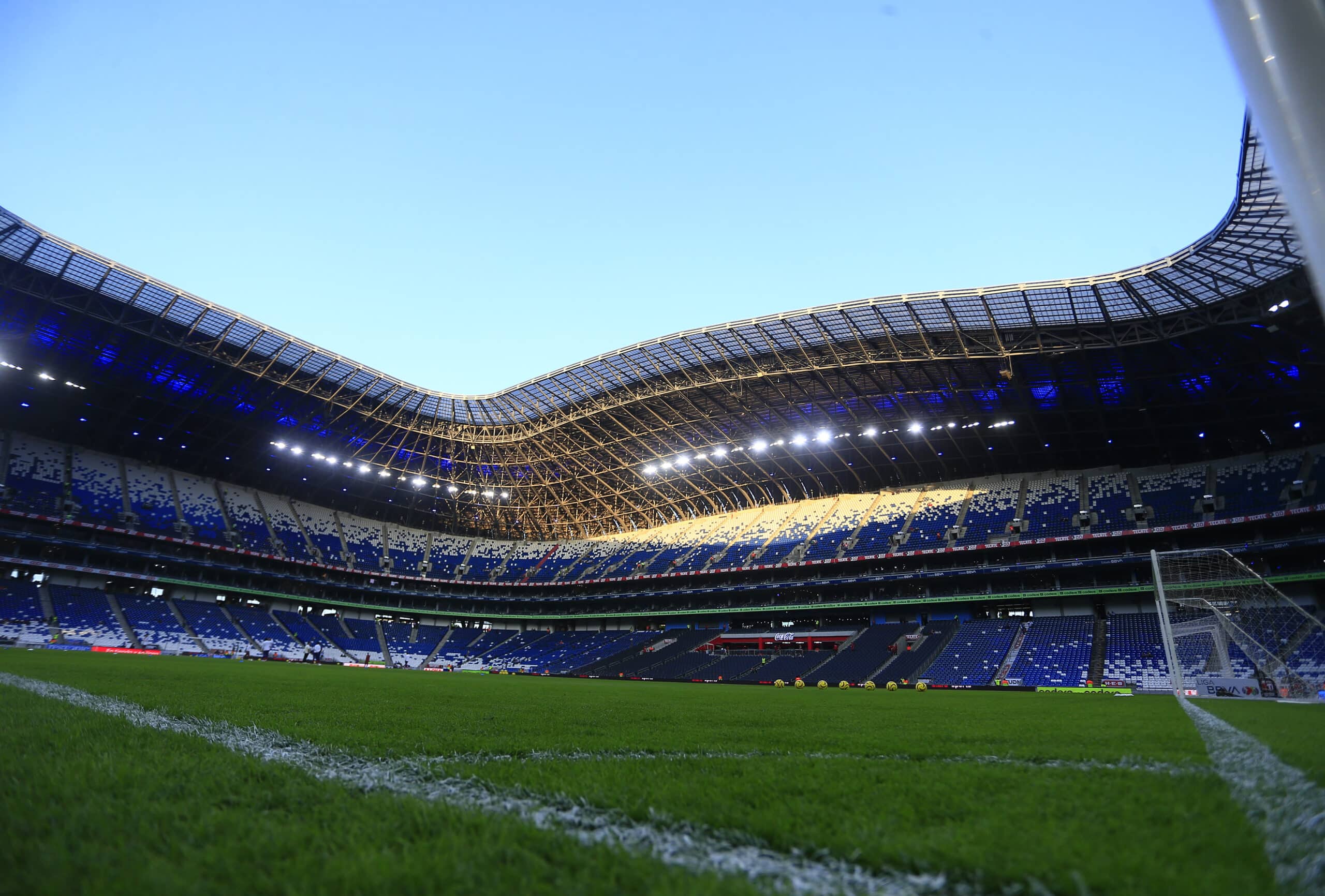 Panorámica del estadio BBVA Bancomer durante el juego de la jornada 3 del Torneo Clausura 2023.