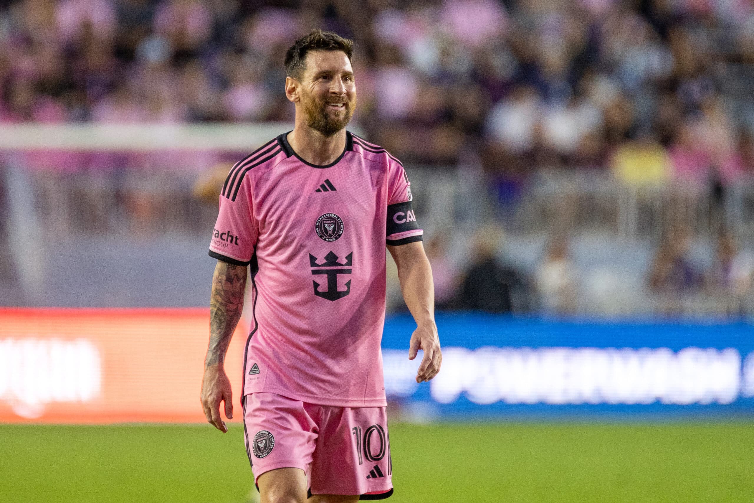 Lionel Messi en partido de la temporada 2024 en la MLS.