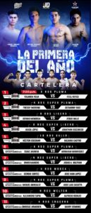 CARTELERA COMPLETA PRIMERA DEL AÑO JD PROMOTIONS