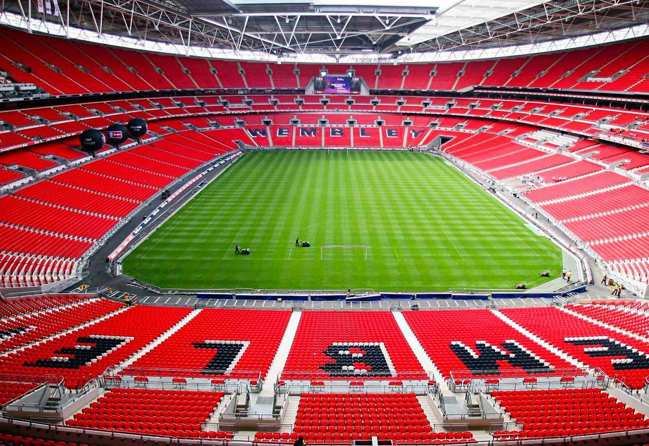 Estadio de Wembley listo para la final de la Champions.