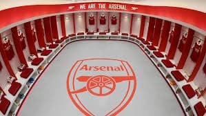 Vestidores del Arsenal en el Emirates Stadium.