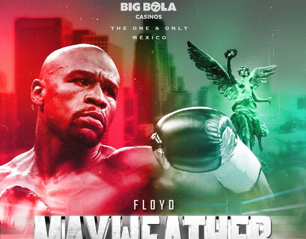 FLYER DE LA PELEA DE FLOYD MAYWEATHER JR EN MÉXICO