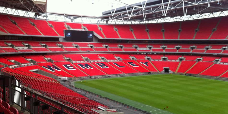 Estadio de Wembley se alista para la final de Champions.