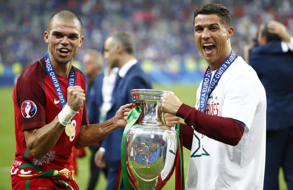 Pepe y Cristiano Ronaldo ya fueron campeones de la Eurocopa.
