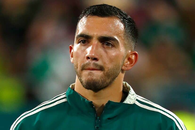 Luis Chávez en el primer partido de México en Copa América.