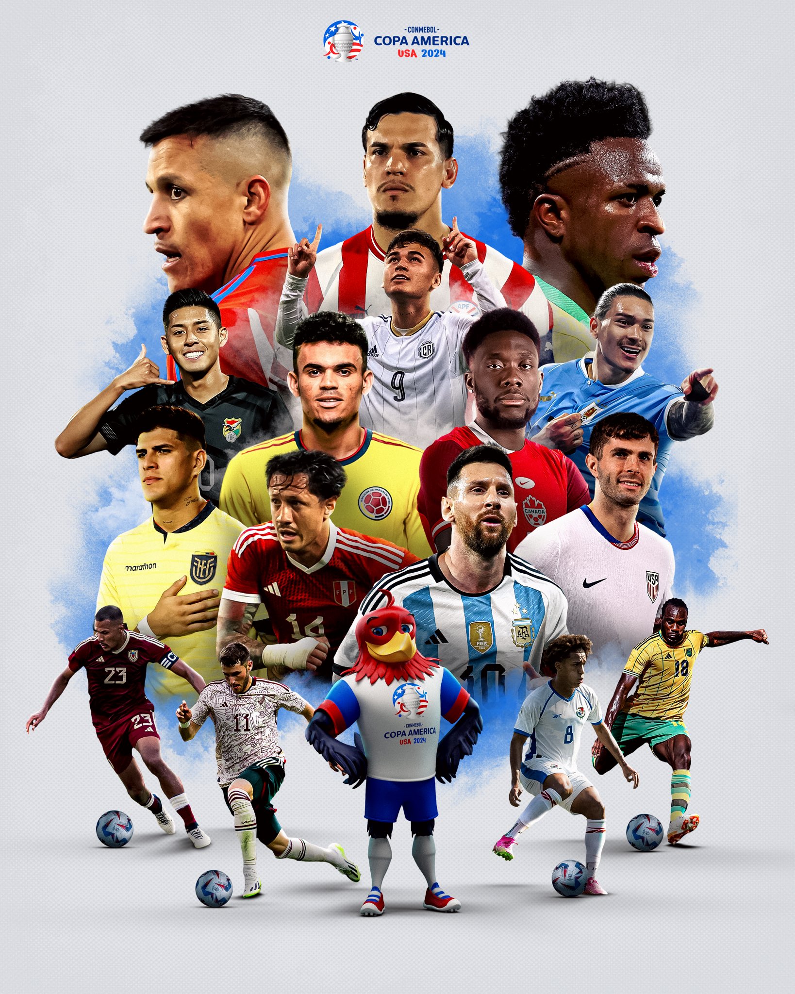 Listas las grandes figuras de la Copa América 2024.