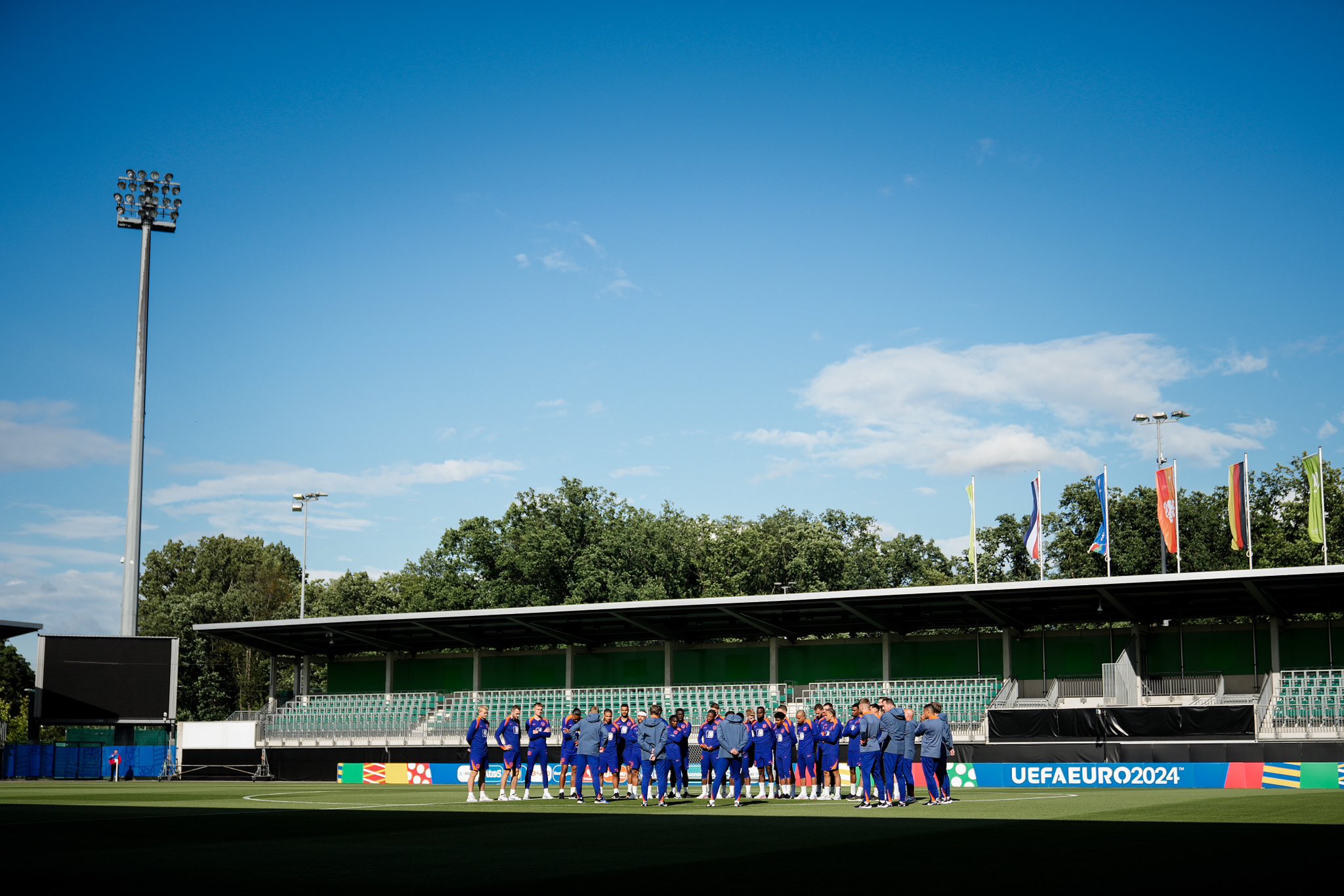 Selección de Holanda en entrenamiento previo a la Eurocopa 2024.