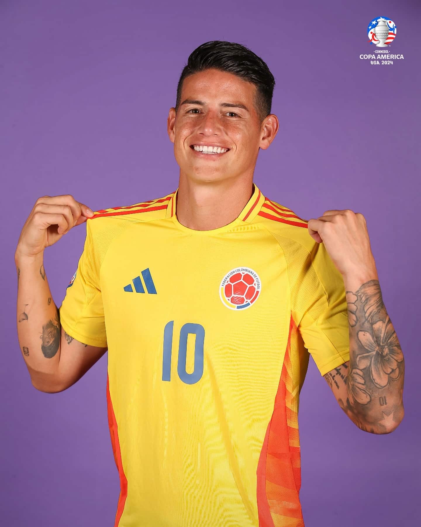 James Rodríguez, capitán de la Selección Colombia en una nueva edición de la Copa América.