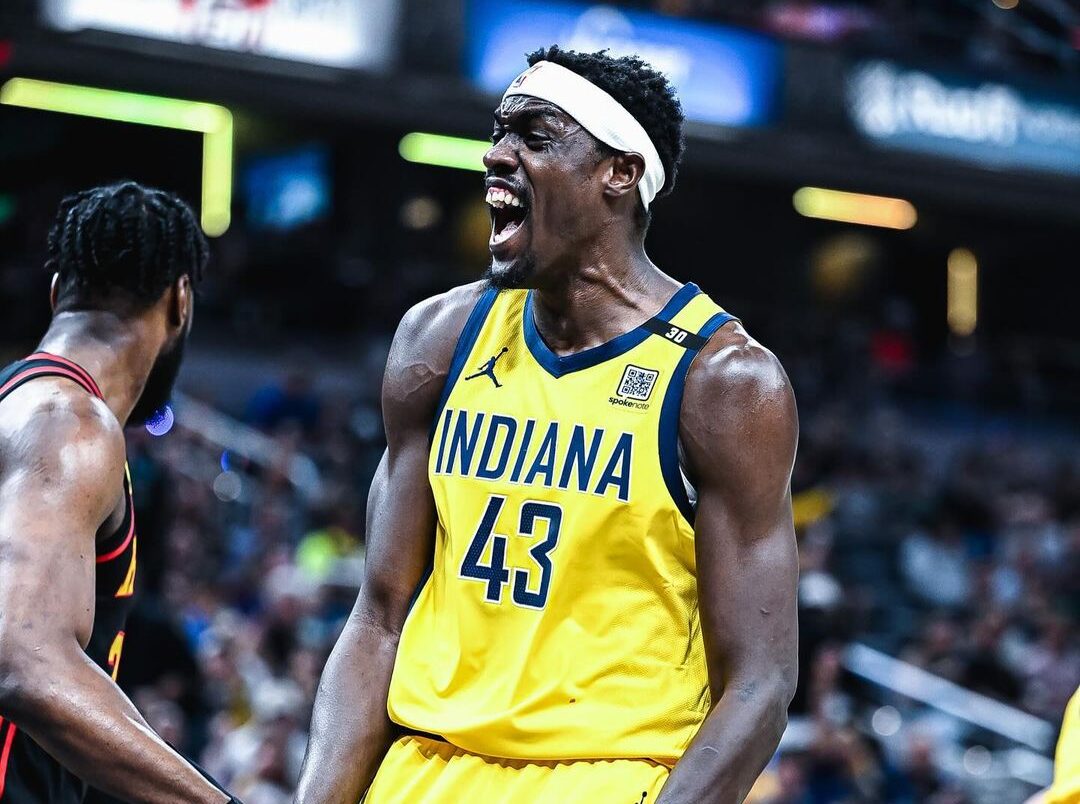 PASCAL SIAKAM FESTEJA CON LOS PACERS