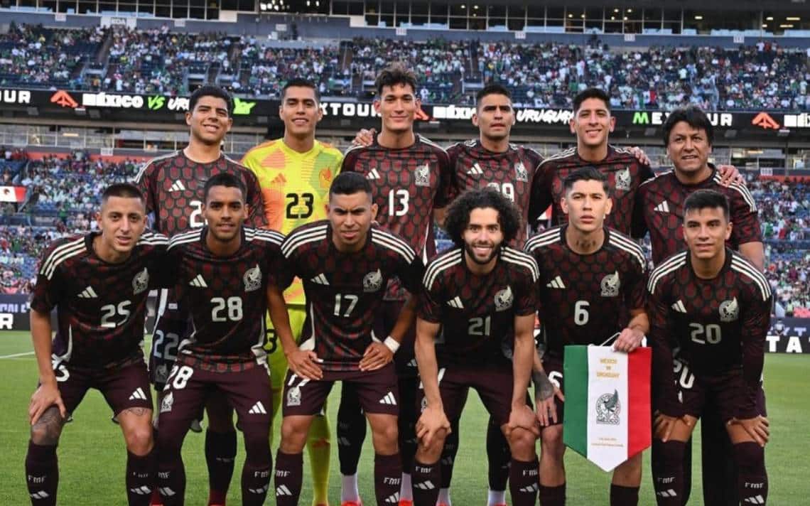 México en el partido amistoso ante Uruguay en Denver.